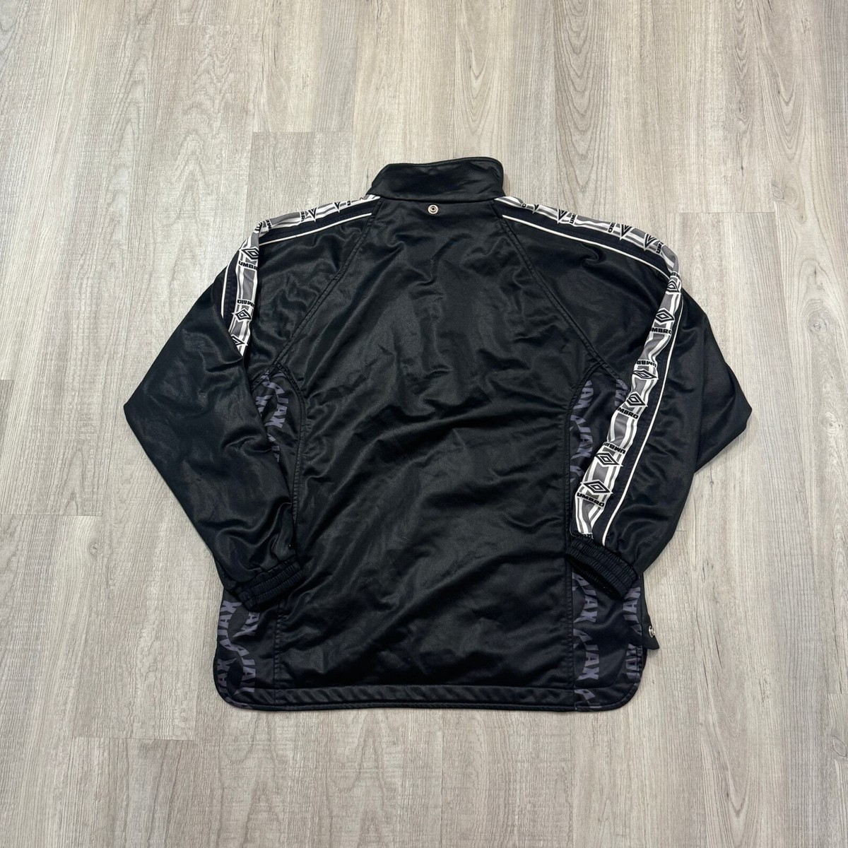 Vintage Umbro Ajax Training Jacket Mens Large Black 90s Vintage Umbro Ajax Training Jacket Mens Large Black 90s
