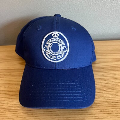 Certified Lions F.C. Hat Cap Embroidered Blue Adjustable