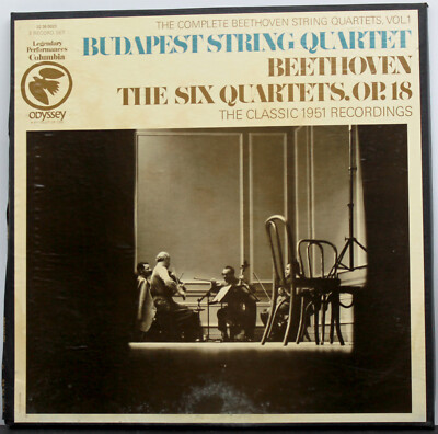 [EX 3 LP BOX SET] BUDAPEST STRING Quartet BEETHOVEN Six Quartets Op.18 re. 1951