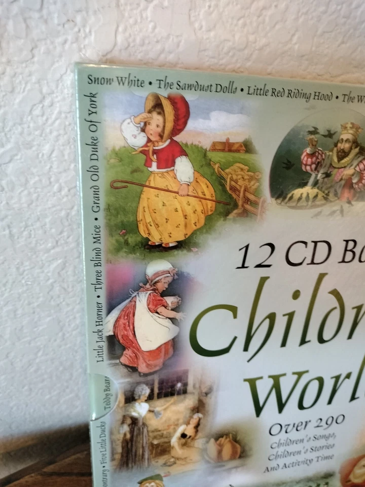 Over 290 Children's Songs Stories Box Set 12 CD Children's World - New Sealed Foto 4 de 4