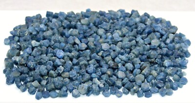100 Cts High End Blue Sapphire Crystals Rough Lot - Plus a FREE Faceted Gemstone