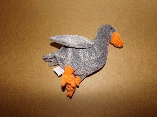 TY Beanie Baby Honks Goose Retired Tag Protector 1999 Gray - Photo 2/2