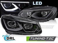 Scheinwerfer Paar VW Golf 6 Ab 2008 Bis 2013 Full LED DRL Schwarz - 41236816