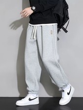 Men's Baggy Elastic Waist Joggers Sweatpants Cotton Sportswear Casual Pants