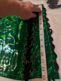 Lavish By Daisy Corsets Small Green Holo Bustier And Skirt Set NWT