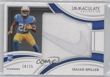 2022 Panini Immaculate Rookie Jumbos Gloves Brand Logos 10/15 Isaiah Spiller 0c6