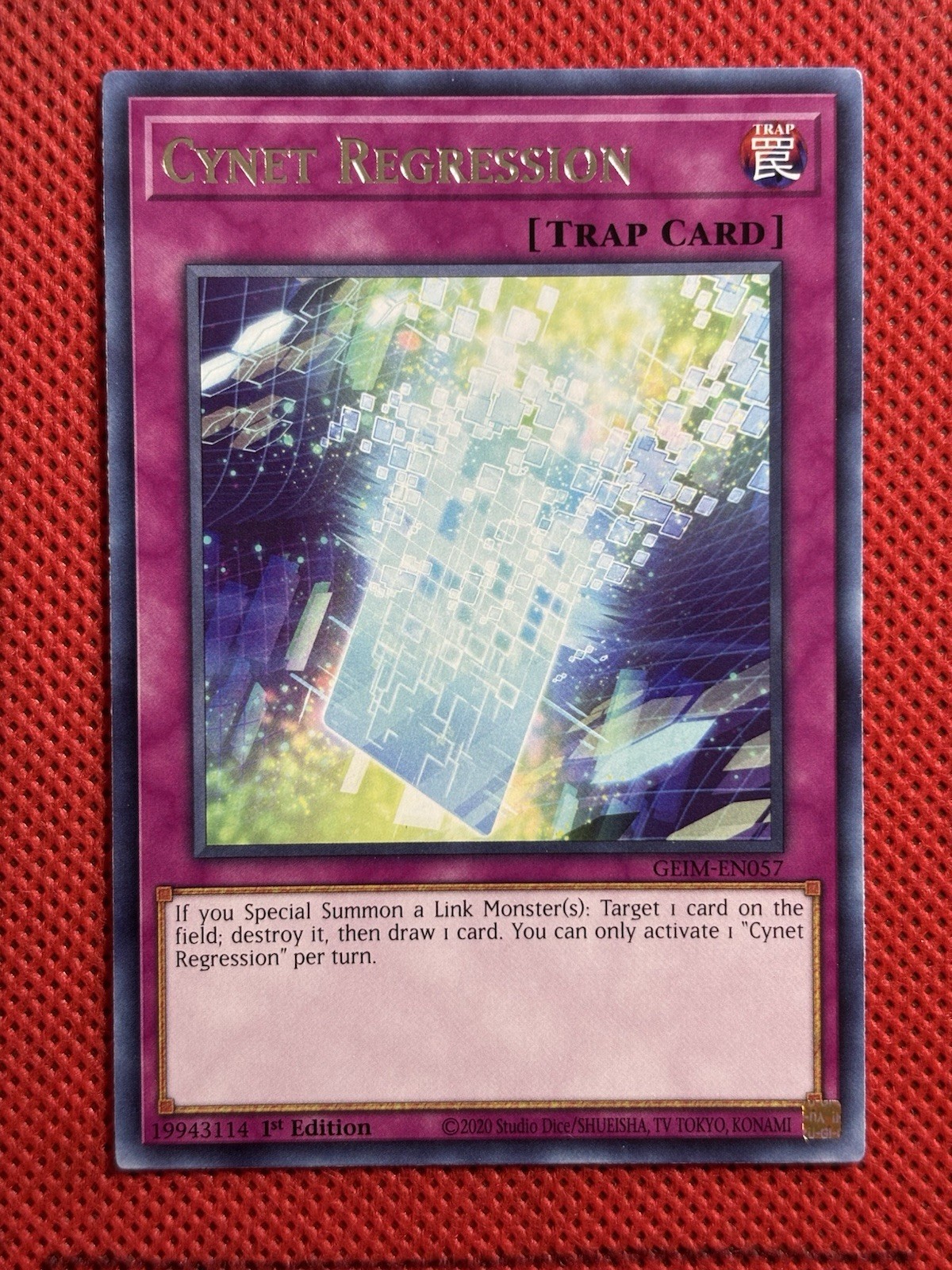 YuGiOh! - Cynet Regression GEIM-EN057 Rare 1st Edition Near Mint