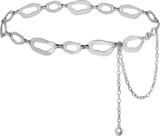 Waist Chain for Women Ladies Chunky Chain Belt for Dresses