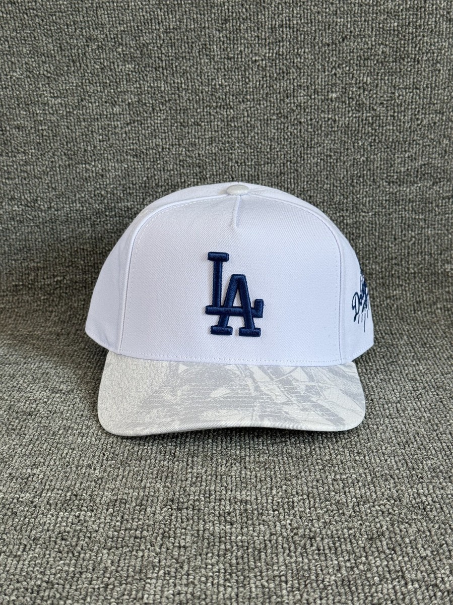 Mitchell & Ness Los Angeles Dodgers MLB Snapback Curved Brim White Blue Hat