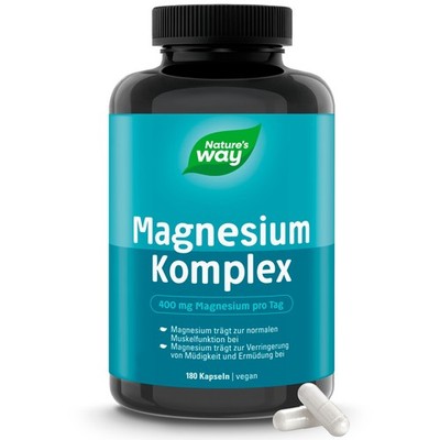 Magnesium Complex Kapseln | 400 mg Magnesiumkomplex 165 g (1er Pack)