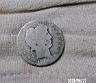 1904 O SILVER BARBER QUARTER