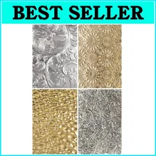 Durable 4-Pack 3D Texture Embossing Folders for BIGkick & Big Shot Machines