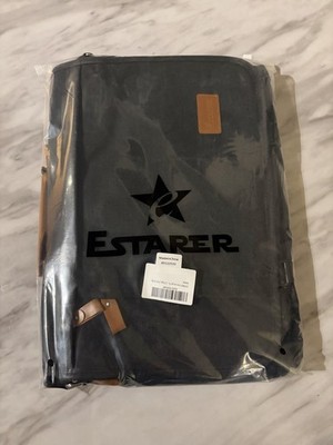 ESTARER Messenger Bag 17-17.3 , Men's Computer Satchel Water-resistant Dark Grey