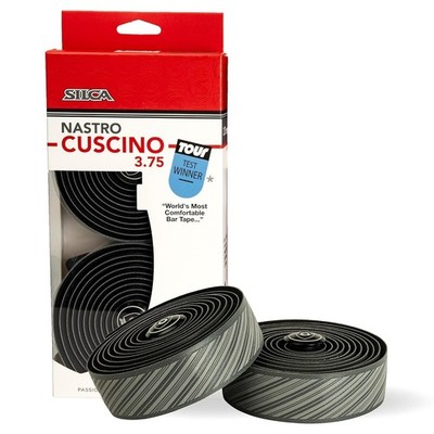 SILCA Nastro Cuscino 2,5 mm Fahrrad Lenkerband mit Aluminium Endstopfen & Inst Kit