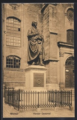 Ansichtskarte Weimar / Thüringen, Herder-Denkmal 