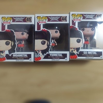 Funko Pop Babymetal Figure Set of 3 Su-Metal Moametal Yu-Metal 43 