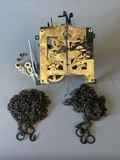 Vintage Schatz Cuckoo Clock Movement KU50 Hands & Chains Germany Parts Or Repair