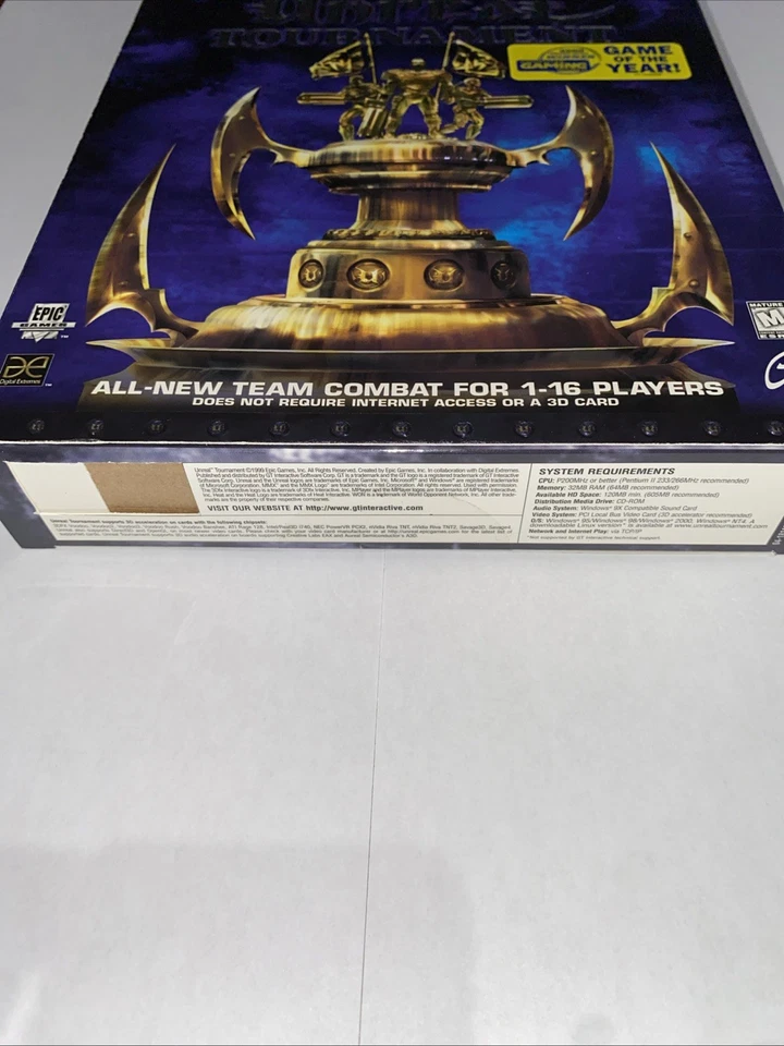 Unreal Tournament Big Box By Epic Games PC 1999 NEW Sealed - Image 3 of 4