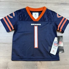 NWT Chicago Bears NFL Team Apparel Jersey Kids 2T Toddler Navy Blue #1