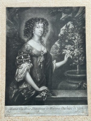 Maria Beatrice d Este (1658 1718) Prinzessin von Modena. Abraham Blooteling 1670