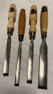 Vintage Chisels In canal Paring gouges Marples Stormont Sheffield Old Tools