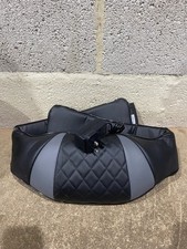 WORRY Elektrischer Massagegürtel Rücken Nacken Körper Massagegerät Wärmefunktion Schwarz Grau