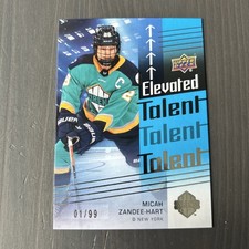 2024 Upper Deck PWHL Elevated Talent Blue /99 Micah Zandee-Hart #ET-16 Rookie RC