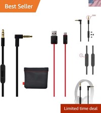 High-Quality AUX Cable with Remote MIC for Beats Solo, Studio, and Wireless