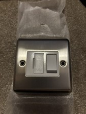 VOLEX 13A DP SWITCHED FCU BRUSHED STAINLESS STEEL