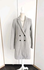 🌟 Grauer Basic Mantel 💥 Übergangsjacke Blogger Vintage 38