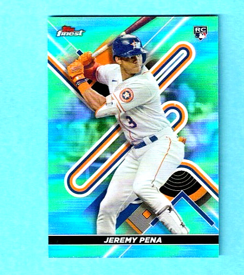 Jeremy Pena 2022 Topps Finest Aqua Refractor #9 Astros #d /199 B939