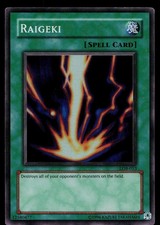 Yu-Gi-Oh Card The Legend of Blue Eyes White Dragon Raigeki LOB-053 Super Rare