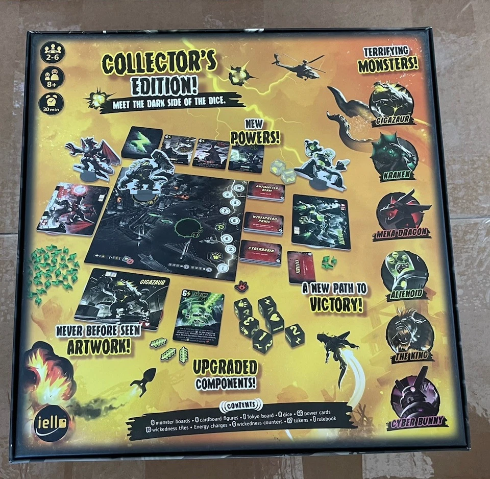 IELLO King of Tokyo Dark Edition Collectors Edition Board Game - Rare OOP - Image 2 of 4