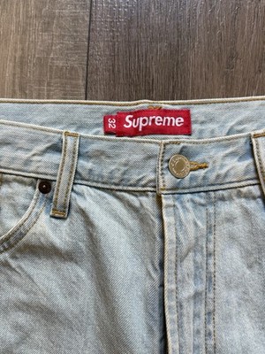 Supreme Baggy Jean Light Washed Indigo Blue Denim FW25 Size 32 | eBay