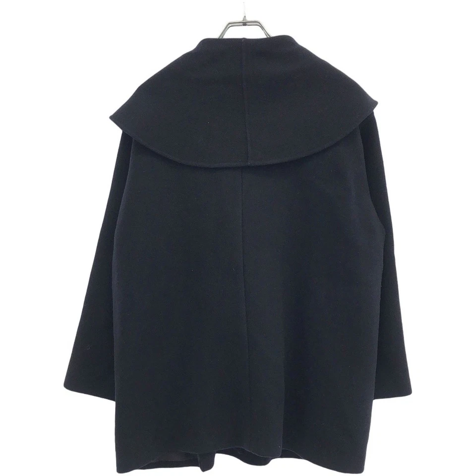 GALLARDAGALANTE NAVY GALLARDA GALANTE River Shawl Coat Used MESC-0 - Image 2 of 4