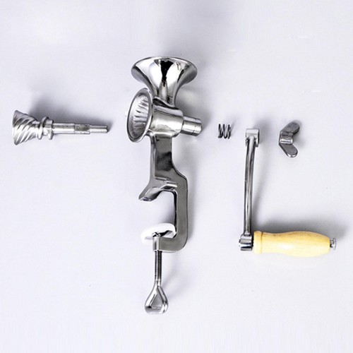 Hand Crank Grain Mill Grain Grinder with Hopper for Nut Corn Beans Home Use - Picture 3 of 7
