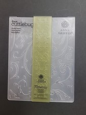 Paisley Dance Cricut Cuttlebug Anna Griffin Embossing Folder 4.25" x 5.75"