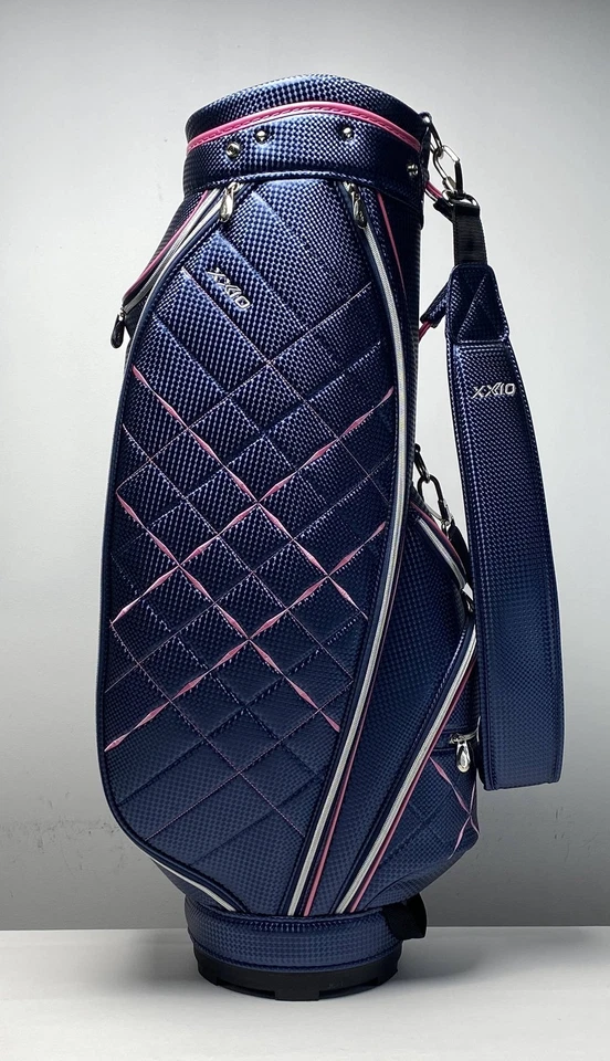 XXIO Bolsa de Carrinho Feminina Azul/Rosa 5 Vias Dividir Alça Única Bolsa de Golfe NOVA - Imagem 3 de 4