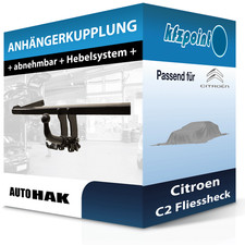 AUTO HAK Anhängekupplung abnehmbar passend für Citroen C2 Fliessheck 09.03- neu