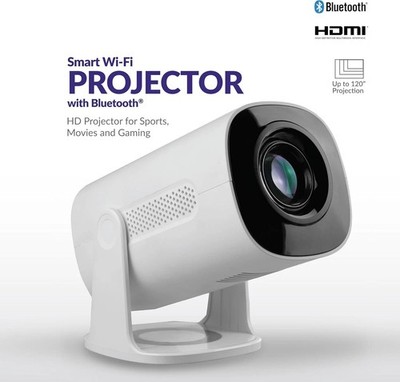 Wi-Fi HD Projector Supersonic SC-92P 720-1080p BT Apps HDMI USB Galaxy Light*NEW