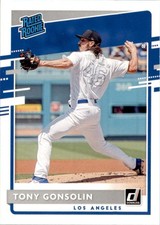 Tony Gonsolin 2020 Donruss Rated Rookie RC #59 Los Angeles Dodgers