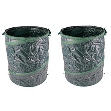 Sac de jardin 2 sacs poubelles de jardin sac à feuilles auto-installable Popu...