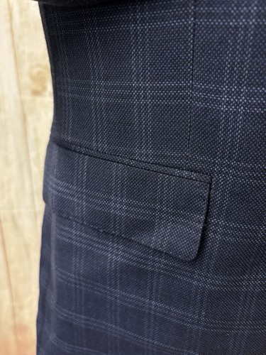 Veste de costume personnalisée Charles Tyrwhitt gilet bleu 42" super 120s laine PORTÉ UNE FOIS - Photo 7 sur 24