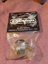 DUNLOP NEW BANJO GUITAR FINGER THUMB PICK LOT OF 5 USA 33P .015 FAST SHIPPING