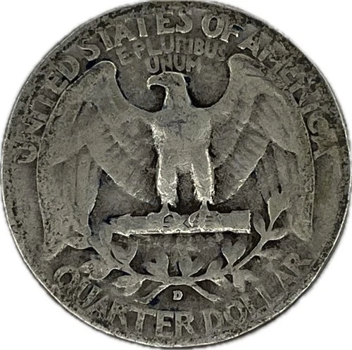1940-D Washington Silver Quarter in a SAFLIP® - VG- (Good+)