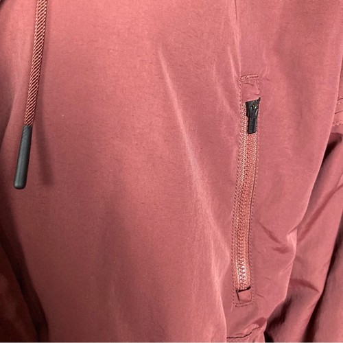 Athleta Jacket small Spring cropped boxy Red Maroon Acadia sporty moto - Picture 9 of 15