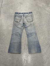 Vintage 70s Levis 646 Jeans Mens Flare Orange Tab Bell Bottom Talon 42 USA
