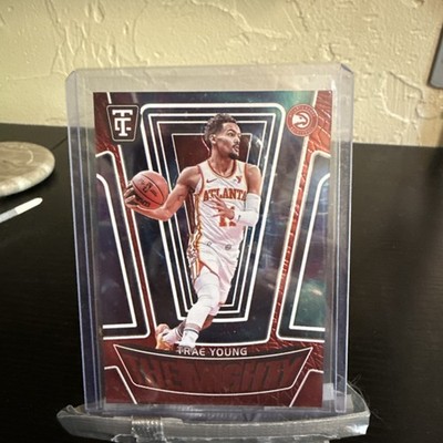 2024-25 Totally Certified Trae Young The Mighty #21 Red Mirror #71 /99 Hawks 