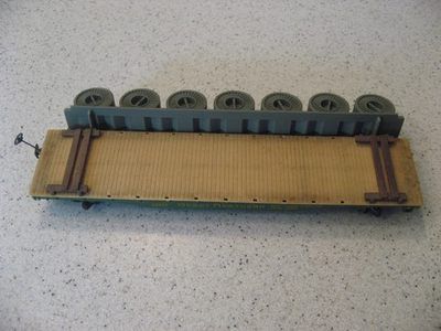 #ad #ad Vtg Mantua HO Scale Great Northern Railway 42953 Flat Car with Coil Load ASIS $8.00