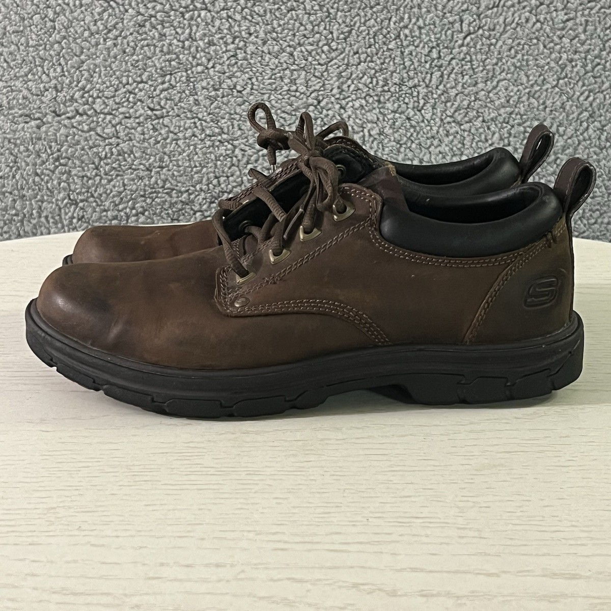Brown Men's Segment Rilar Oxford Skechers Shoes Mens Brown